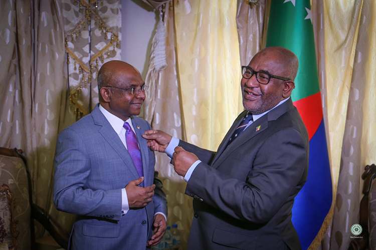 image Un envoyé spécial de Maldive reçu à Beit Salam